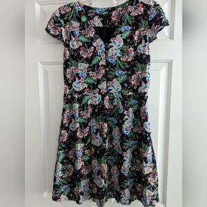 J. Crew black dress size 0 with pleated skirt